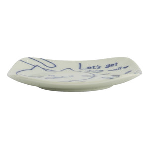 TOKYO DESIGN STUDIO | Neko Maruke Cat Plate | Let's Get Along Well - LONDØNWORKS