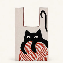 Load image into Gallery viewer, TOKEII | Cat Knitted Bag Small | Multi