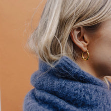 Load image into Gallery viewer, NORDIC MUSE | Gold Oval  Hoop Earrings | Gold