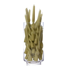 Load image into Gallery viewer, MÆGEN | Set of 3 Twist Taper Candles | Leaf Green - LONDØNWORKS