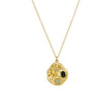 Load image into Gallery viewer, ASHIANA | Rhode Gemstone Coin Necklace | Gold