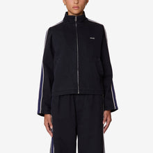 Load image into Gallery viewer, OBEY | W Astrid Stripe Jacket | Digital Black Faded Wash