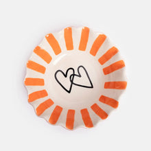 Load image into Gallery viewer, CAROLINE GARDNER | Coral Layered Heart Frilly Bowl - LONDØNWORKS