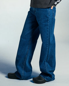 OBEY | W Errand II Highwaist Denim | Stone Wash Indigo - LONDØNWORKS