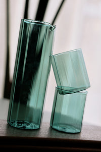 HKLIVING | Set of 2 Sunlit Glasses | Teal