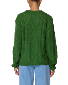OBEY | W Isabella Loose Cable Sweater | Clover