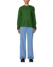 Load image into Gallery viewer, OBEY | W Isabella Loose Cable Sweater | Clover
