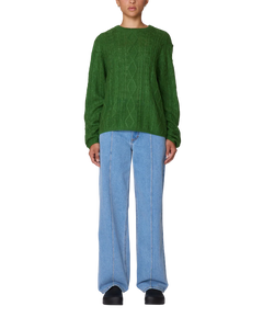 OBEY | W Isabella Loose Cable Sweater | Clover