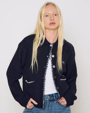 Load image into Gallery viewer, OBEY | Amelie Button Down Sweater | Off Black