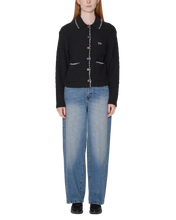 Load image into Gallery viewer, OBEY | Amelie Button Down Sweater | Off Black