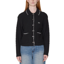 Load image into Gallery viewer, OBEY | Amelie Button Down Sweater | Off Black