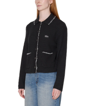 Load image into Gallery viewer, OBEY | Amelie Button Down Sweater | Off Black