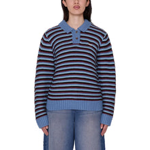 Load image into Gallery viewer, OBEY | Colette Polo Sweater | Coronet Blue Multi