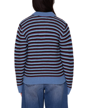 Load image into Gallery viewer, OBEY | Colette Polo Sweater | Coronet Blue Multi
