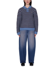 Load image into Gallery viewer, OBEY | Colette Polo Sweater | Coronet Blue Multi