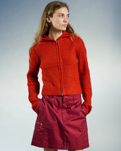 Load image into Gallery viewer, OBEY | W Glenda Hood Zip Sweater | Tomato