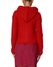 Load image into Gallery viewer, OBEY | W Glenda Hood Zip Sweater | Tomato