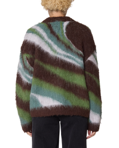 OBEY | Delirium Cardigan | Brown Multi - LONDØNWORKS