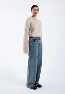 DR DENIM | Moira Sweater | Brushed Silver Lining - LONDØNWORKS