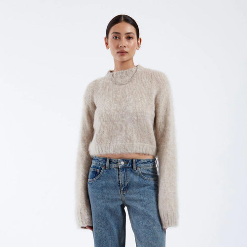 DR DENIM | Moira Sweater | Brushed Silver Lining - LONDØNWORKS