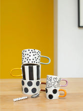 Load image into Gallery viewer, CAROLINE GARDNER | Mono Big Strip Ceramic Mug - LONDØNWORKS