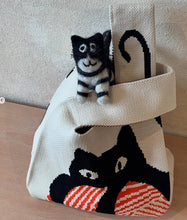 Load image into Gallery viewer, TOKEII | Cat Knitted Bag Small | Multi