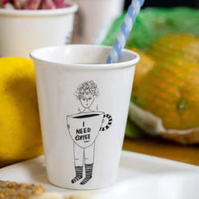 Load image into Gallery viewer, HELEN B | Porcelain Cup | Coffee Now - LONDØNWORKS