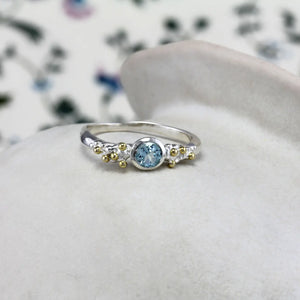 BANYAN JEWELLERY | Handmade Sterling Silver Ring | Blue Topaz - LONDØNWORKS