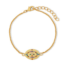 Load image into Gallery viewer, ASHIANA | Demi Rainbow Crystal Gold Bracelet