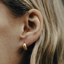 Load image into Gallery viewer, NORDIC MUSE | Small Leverback Bold Hoop Earrings | Gold - LONDØNWORKS