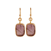 Load image into Gallery viewer, EL JOYERO | Amethyst Dangle Earrings | Gold