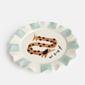 CAROLINE GARDNER | Woof Sausage Dog Plate - LONDØNWORKS