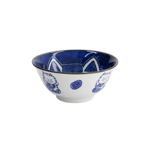 TOKYO DESIGN STUDIO | Kawaii Cat Neko Tayo Bowl | Blue - LONDØNWORKS