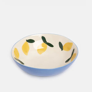 CAROLINE GARDNER | Lemons Round Shallow Bowl - LONDØNWORKS