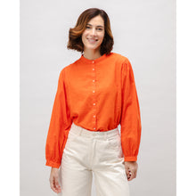 Load image into Gallery viewer, BRAVA FABRICS | Polka Dot Romantic Blouse | Orange