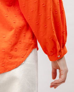 BRAVA FABRICS | Polka Dot Romantic Blouse | Orange