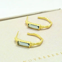 Load image into Gallery viewer, NOYRE BERLIN | Morgane Hoop Earrings | Blue Lolite