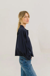 SACRECOEUR | Alice Blouse | Dark Navy - LONDØNWORKS