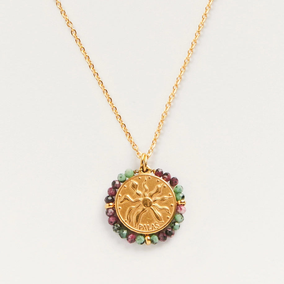 PALAS | Belamar Primavera Medal Necklace | Gold Plated - LONDØNWORKS