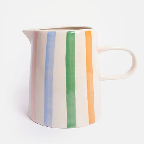 CAROLINE GARDNER | Multi Stripe Large Jug - LONDØNWORKS