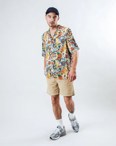BRAVA FABRICS | Irezumi Tattoo Aloha Shirt | Ecru