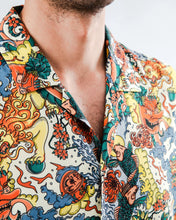 Load image into Gallery viewer, BRAVA FABRICS | Irezumi Tattoo Aloha Shirt | Ecru