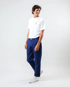 BRAVA FABRICS | Comfort Chino Trousers | Light Navy - LONDØNWORKS