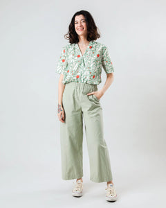 BRAVA FABRICS | Ola de Calor Aloha Shirt | Light Green