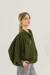 SACRECOEUR | Giannita Blouse | Green - LONDØNWORKS