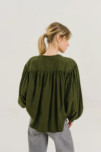 SACRECOEUR | Giannita Blouse | Green - LONDØNWORKS