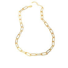 Load image into Gallery viewer, WHITE LEAF | Long Links Necklace | Gold