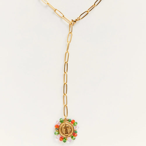 PALAS | Gloria Pop Medal Necklace | Gold Plated - LONDØNWORKS