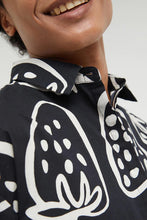 Load image into Gallery viewer, COMPANIA FANTASTICA | Strawberry Print Shirt | Black &amp; White - LONDØNWORKS