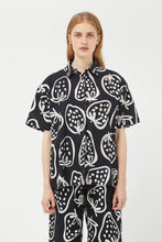 Load image into Gallery viewer, COMPANIA FANTASTICA | Strawberry Print Shirt | Black &amp; White - LONDØNWORKS